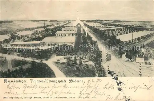 AK / Ansichtskarte Doeberitz_Kaserne Barackenlager Truppenuebungsplatz Doeberitz Kaserne