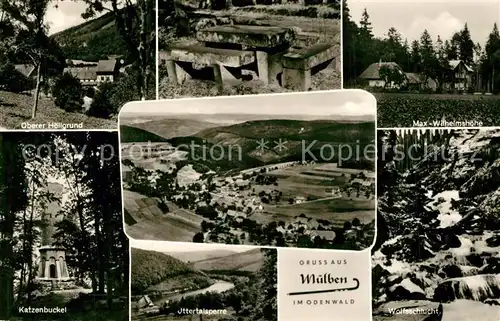 AK / Ansichtskarte Schollbrunn_Waldbrunn Oberer Hoellgrund Max Wilhelmshoehe Katzenbuckel Ittertalsperre Wolfsschlucht Schollbrunn Waldbrunn