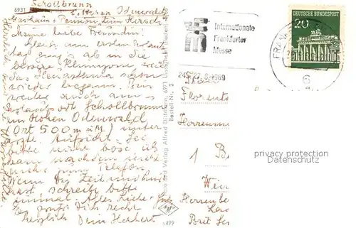 AK / Ansichtskarte Schollbrunn_Waldbrunn Oberer Hoellgrund Max Wilhelmshoehe Katzenbuckel Ittertalsperre Wolfsschlucht Schollbrunn Waldbrunn