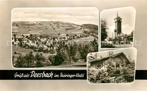 AK / Ansichtskarte Deesbach Panorama Kirche Haus Deesbach