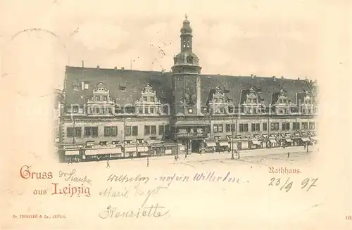 AK / Ansichtskarte Leipzig Rathaus Leipzig