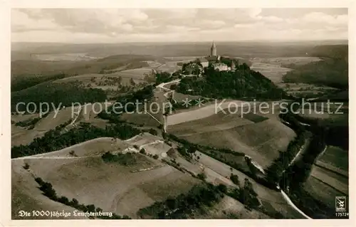 AK / Ansichtskarte Kahla_Thueringen Die Leuchtenburg Fliegeraufnahme Kahla_Thueringen