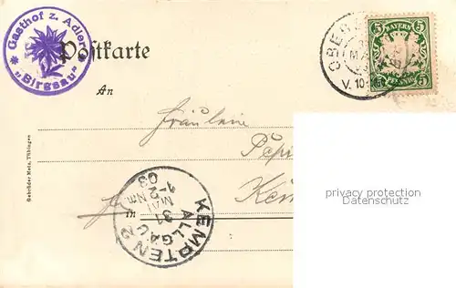 AK / Ansichtskarte Birgsau Partie Einoedsbach Birgsau