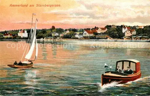 AK / Ansichtskarte Ammerland Partie am Starnbergersee Ammerland