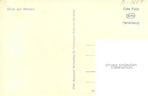 AK / Ansichtskarte Motzen_Mittenwalde_Mark Panorama Motzen_Mittenwalde_Mark