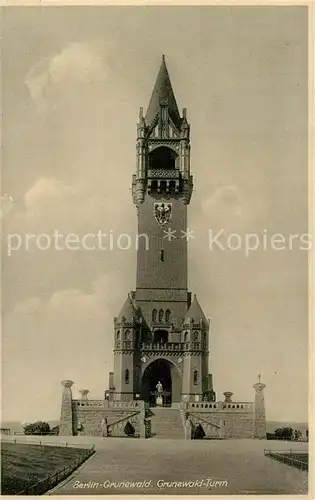 AK / Ansichtskarte Grunewald_Berlin Saewert s Grunewald Turm Kaiser Wilhelm Turm auf dem Karlsberg Grunewald Berlin