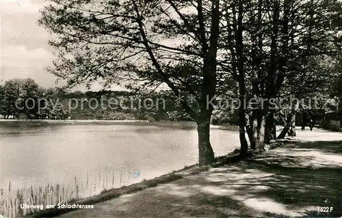 AK / Ansichtskarte Zehlendorf_Berlin Uferweg am Schlachtensee Zehlendorf_Berlin