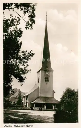 AK / Ansichtskarte Nikolassee Kirche Nikolassee