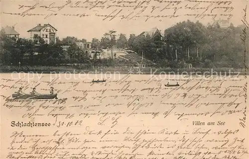 AK / Ansichtskarte Zehlendorf_Berlin Blick ueber den Schlachtensee Zehlendorf_Berlin