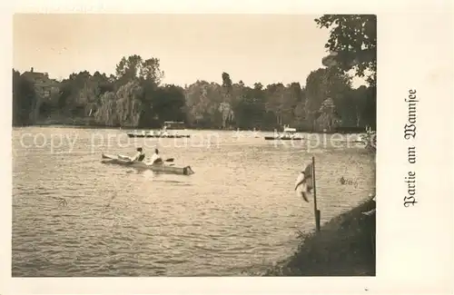 AK / Ansichtskarte Wannsee Rudersport Vierer Rennen Wannsee
