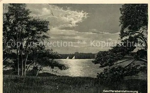 AK / Ansichtskarte Wannsee Gewitterabendstimmung Wannsee