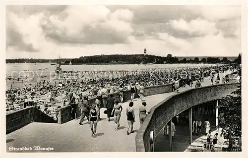 AK / Ansichtskarte Wannsee Strandbad Promenade Wannsee
