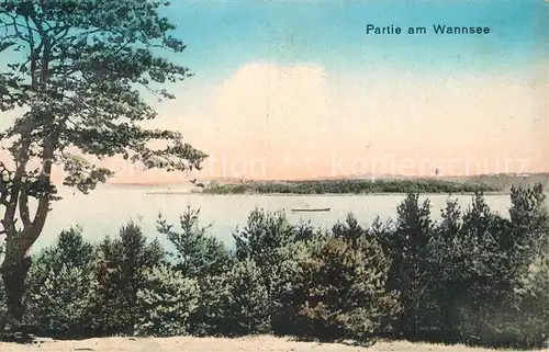 AK / Ansichtskarte Wannsee Partie am See Wannsee