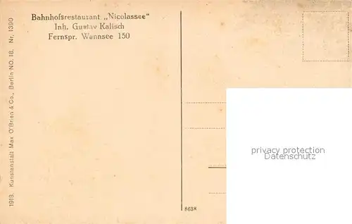 AK / Ansichtskarte Wannsee Partie am See Wannsee