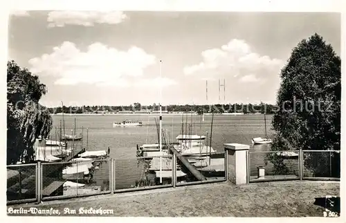 AK / Ansichtskarte Wannsee Partie am Heckeshorn Hafen Wannsee