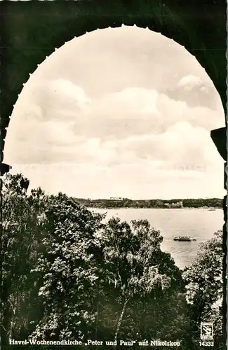 AK / Ansichtskarte Nikolskoe_Berlin Havel Wochenendkirche Ausflueglerkirche St Peter und Paul Nikolskoe Berlin