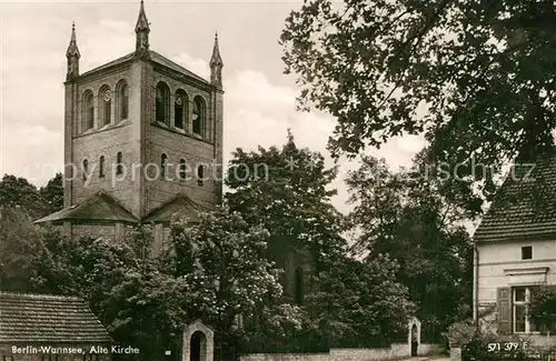 AK / Ansichtskarte Wannsee Alte Kirche Wannsee