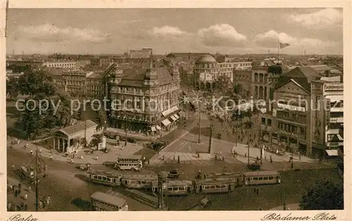 AK / Ansichtskarte Berlin Potsdamer Platz Strassenbahn Berlin