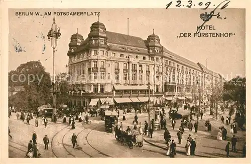 AK / Ansichtskarte Berlin Potsdamer Platz Hotel Der Fuerstenhof Berlin