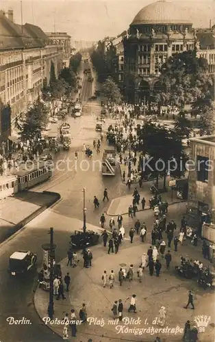 AK / Ansichtskarte Berlin Potsdamer Platz Koeniggraetzerstrasse Berlin