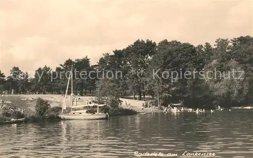 AK / Ansichtskarte Zernsdorf Badestelle am Lankensee Handabzug Zernsdorf