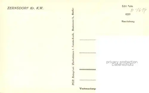 AK / Ansichtskarte Zernsdorf Badestelle am Lankensee Handabzug Zernsdorf