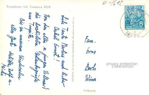 AK / Ansichtskarte Tornow_Teupitz Steg am Teupitzsee Segelboot Tornow Teupitz