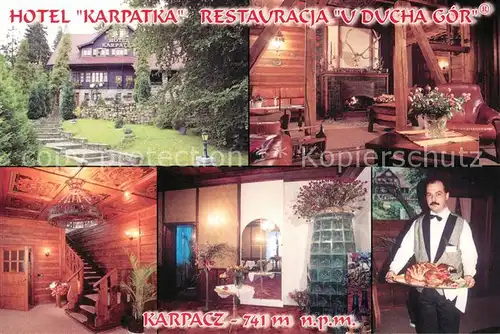 AK / Ansichtskarte Karpacz Hotle Karpatka Restaurant U Ducha Gor Karpacz