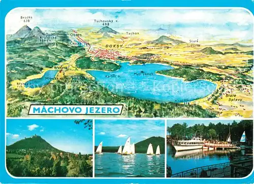 AK / Ansichtskarte Machovo_Jezero Hrad Bezdez  Machovo Jezero