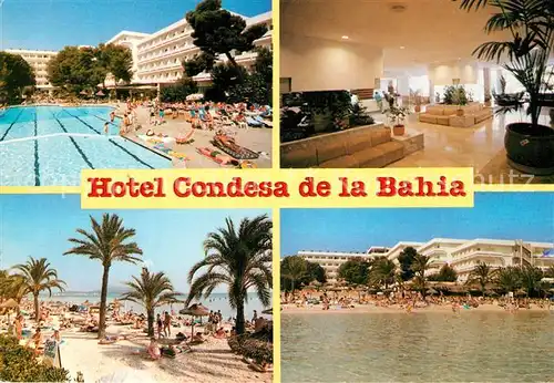 AK / Ansichtskarte Puerto_de_Alcudia Hotel Condesa de la Bahia Strand Pool Puerto_de_Alcudia