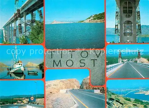 AK / Ansichtskarte Rijeka_Fiume Titov Most Br?cke Rijeka Fiume