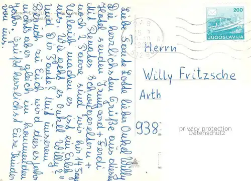 AK / Ansichtskarte Rab_Croatia Hotel Carolina Suba Punta Rab_Croatia