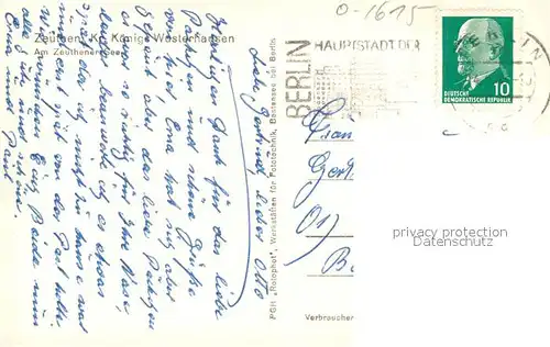 AK / Ansichtskarte Zeuthen Partie am Zeuthener See Zeuthen