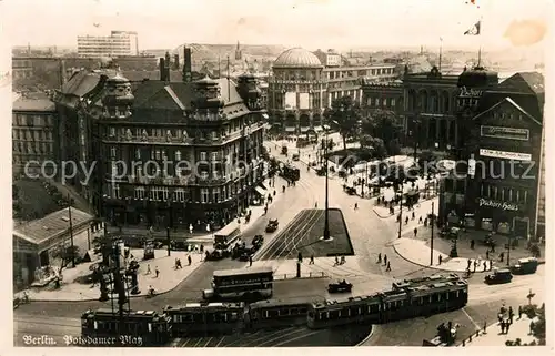AK / Ansichtskarte Berlin Potsdamer Platz Strassenbahn Berlin
