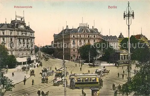 AK / Ansichtskarte Berlin Potsdamer Platz Strassenbahn Berlin