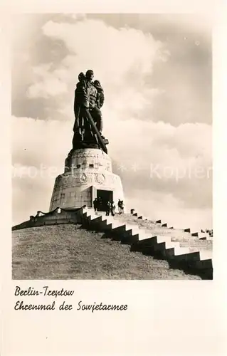 AK / Ansichtskarte Treptow_Berlin Ehrenmal der Sowjetarmee Treptow Berlin