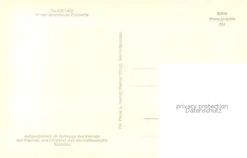 AK / Ansichtskarte Spandau Juliusturm in der Zitadelle Spandau