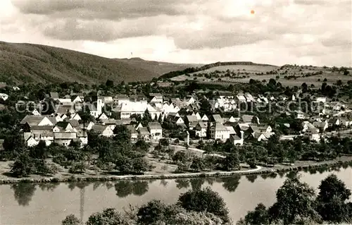 AK / Ansichtskarte Binau Panorama Blick ueber den Neckar Binau