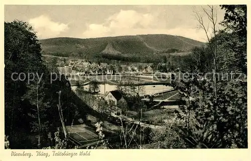 AK / Ansichtskarte Iburg_Teutoburger_Wald mit Doerenberg Iburg_Teutoburger_Wald