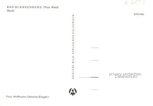 AK / Ansichtskarte Bad_Blankenburg Markt Bad_Blankenburg