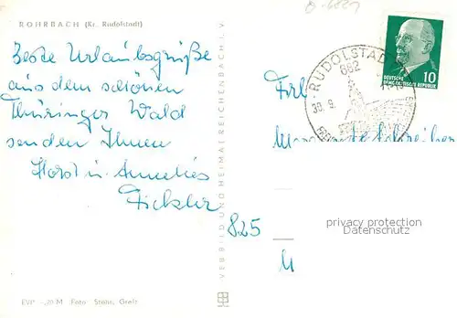 AK / Ansichtskarte Rohrbach_Saalfeld Panorama Rohrbach Saalfeld