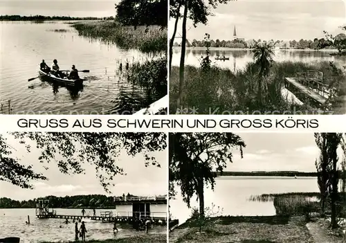 AK / Ansichtskarte Schwerin_Mecklenburg und Gross Koeris Teilansichten Schwerin_Mecklenburg