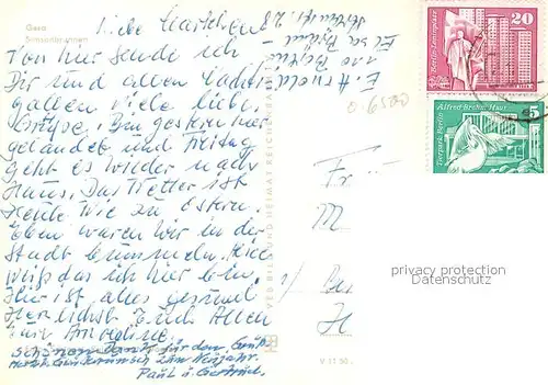 AK / Ansichtskarte Gera Simsonbrunnen Gera