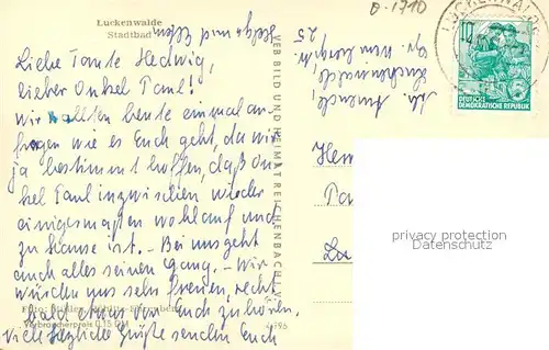 AK / Ansichtskarte Luckenwalde Stadtbad Luckenwalde