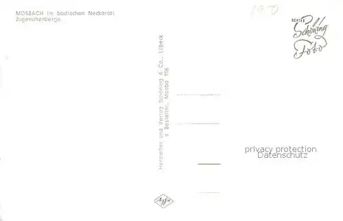 AK / Ansichtskarte Mosbach_Baden Jugendherberge Mosbach_Baden