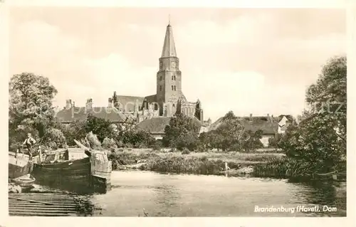 AK / Ansichtskarte Brandenburg_Havel Blick zum Dom Brandenburg Havel