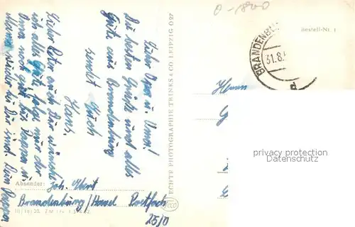 AK / Ansichtskarte Brandenburg_Havel Blick zum Dom Brandenburg Havel