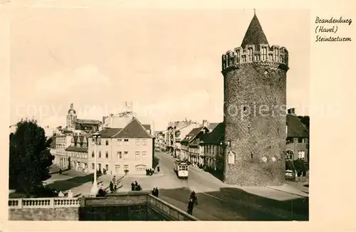 AK / Ansichtskarte Brandenburg_Havel Steintorturm Brandenburg Havel