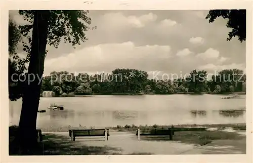 AK / Ansichtskarte Weissensee_Berlin Uferpartie am Weissen See Weissensee Berlin