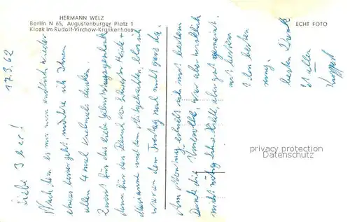 AK / Ansichtskarte Berlin Rudolf Virchow Krankenhaus Kiosk Berlin